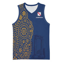 Italy Campania Basketball Jersey Vietri Sul Mare Tile With Pompeii Ruins - Wonder Print Shop