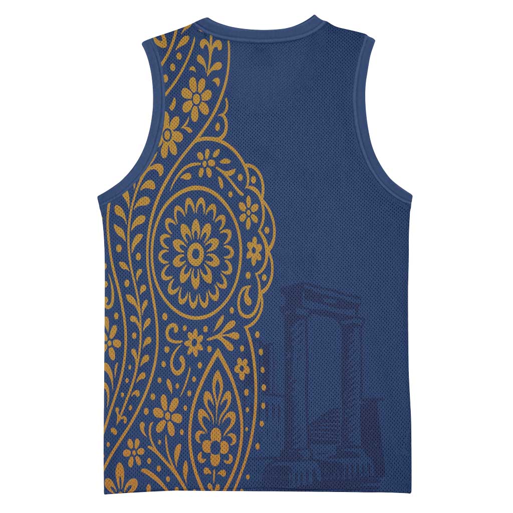 Italy Campania Basketball Jersey Vietri Sul Mare Tile With Pompeii Ruins - Wonder Print Shop