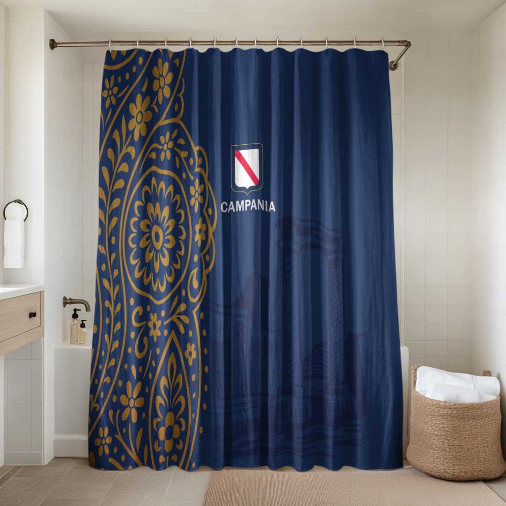 Italy Campania Bathroom Set Vietri Sul Mare Tile With Pompeii Ruins - Wonder Print Shop