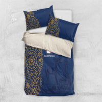 Italy Campania Bedding Set Vietri Sul Mare Tile With Pompeii Ruins - Wonder Print Shop