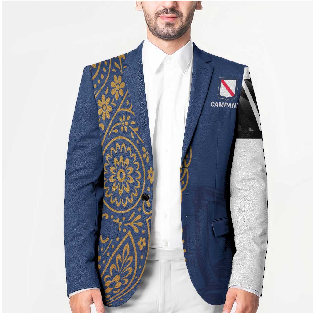 Italy Campania Blazer Vietri Sul Mare Tile With Pompeii Ruins - Wonder Print Shop