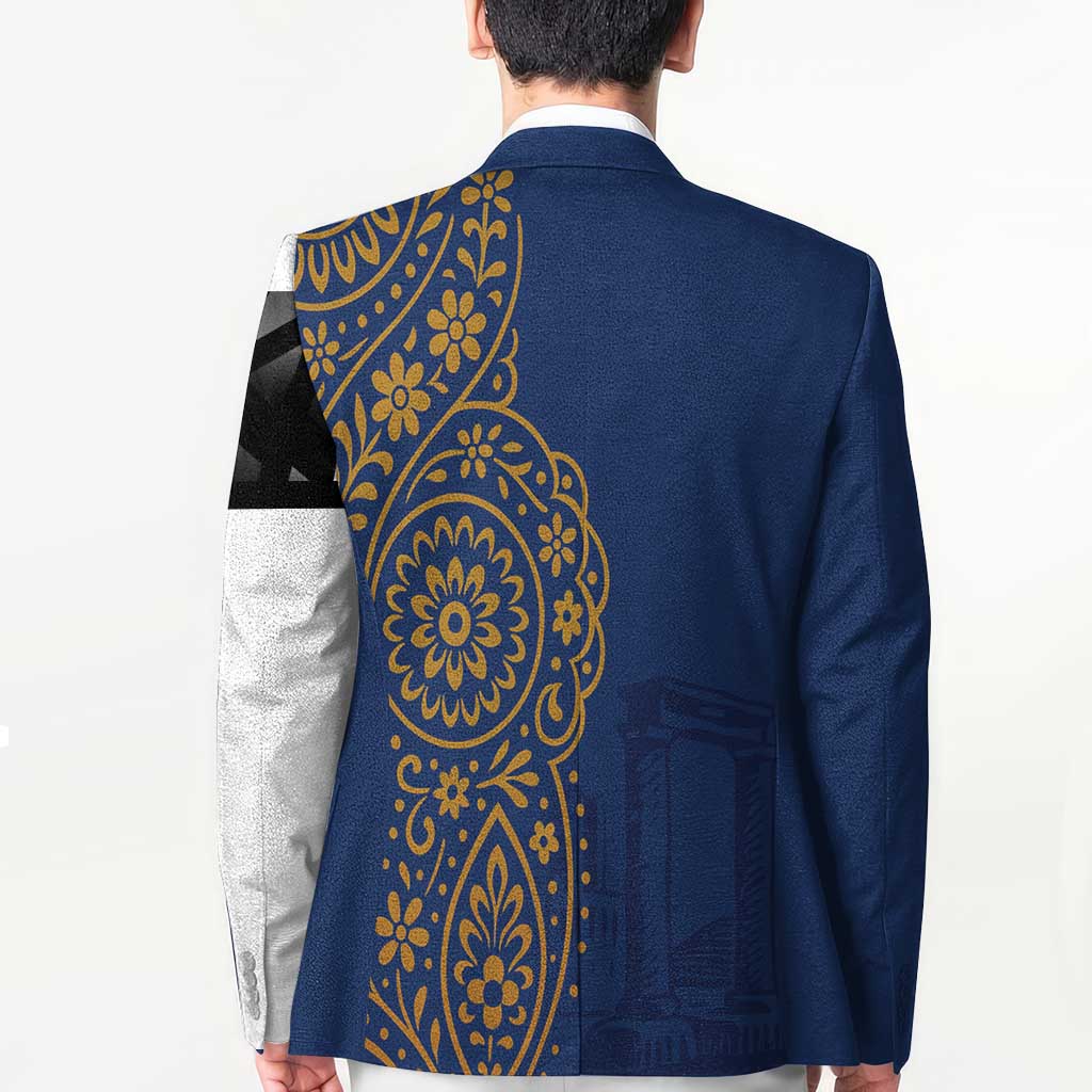 Italy Campania Blazer Vietri Sul Mare Tile With Pompeii Ruins - Wonder Print Shop