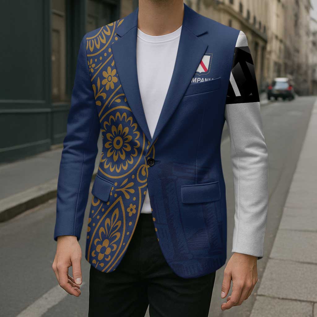 Italy Campania Blazer Vietri Sul Mare Tile With Pompeii Ruins - Wonder Print Shop