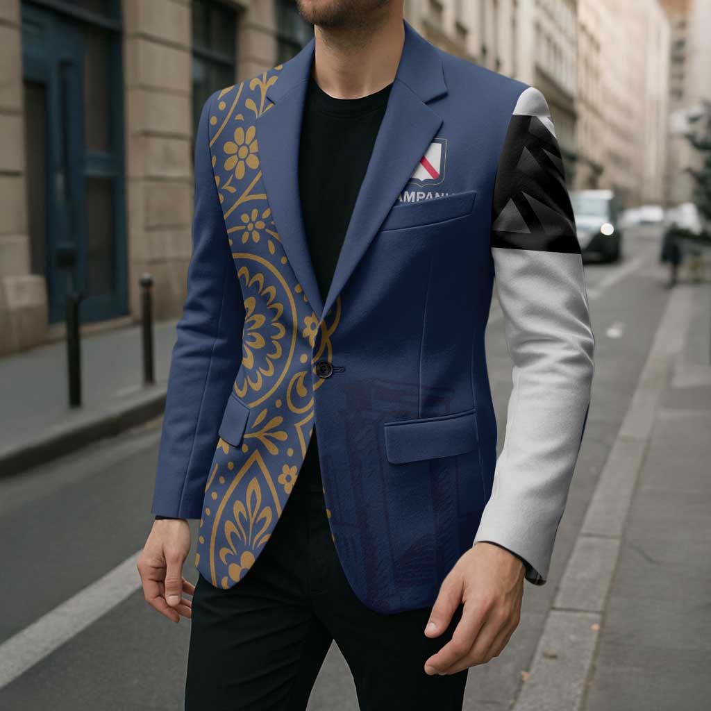 Italy Campania Blazer Vietri Sul Mare Tile With Pompeii Ruins - Wonder Print Shop