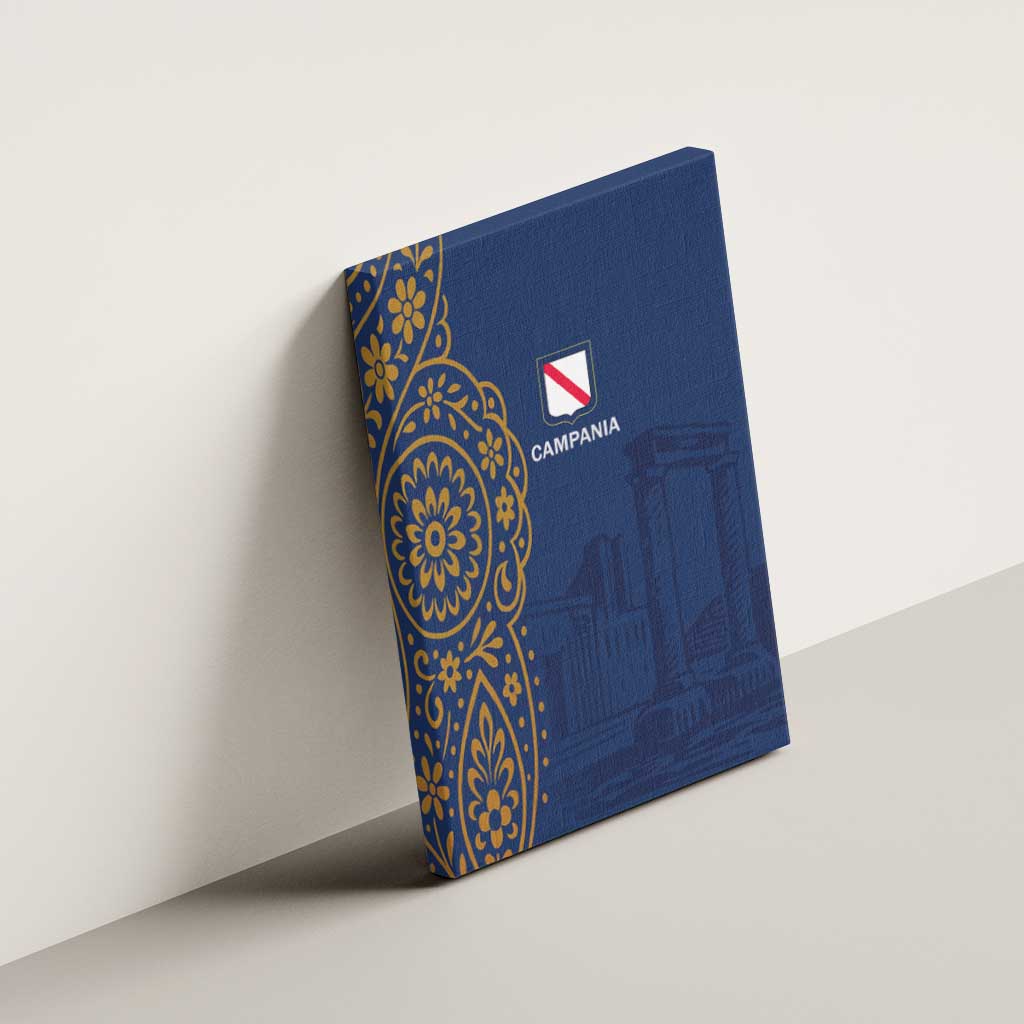 Italy Campania Canvas Wall Art Vietri Sul Mare Tile With Pompeii Ruins - Wonder Print Shop