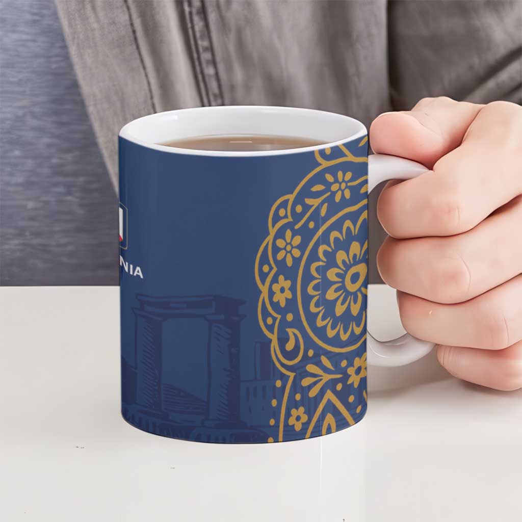 Italy Campania Ceramic Mug Vietri Sul Mare Tile With Pompeii Ruins - Wonder Print Shop