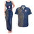 Italy Campania Couples Matching Tank Maxi Dress and Hawaiian Shirt Vietri Sul Mare Tile With Pompeii Ruins - Wonder Print Shop