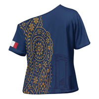 Italy Campania Cross Shoulder Shirt Vietri Sul Mare Tile With Pompeii Ruins - Wonder Print Shop