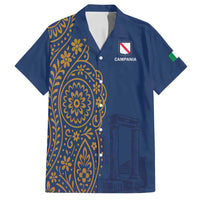 Italy Campania Family Matching Long Sleeve Bodycon Dress and Hawaiian Shirt Vietri Sul Mare Tile With Pompeii Ruins - Wonder Print Shop