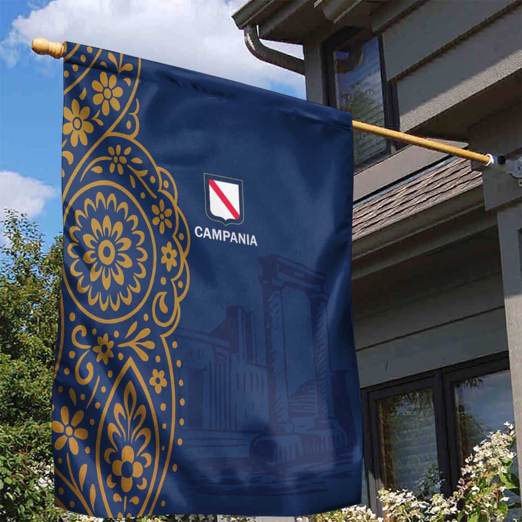 Italy Campania Garden Flag Vietri Sul Mare Tile With Pompeii Ruins - Wonder Print Shop