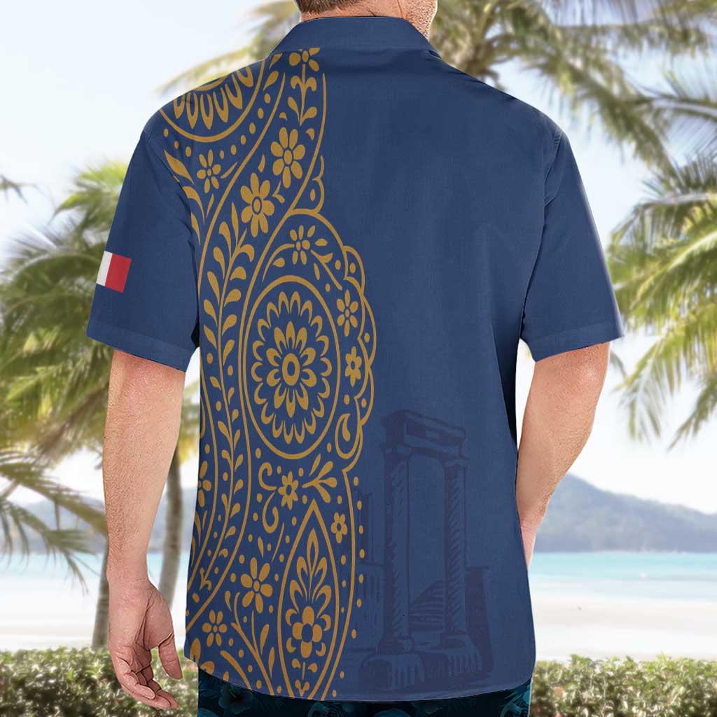 Italy Campania Hawaiian Shirt Vietri Sul Mare Tile With Pompeii Ruins - Wonder Print Shop
