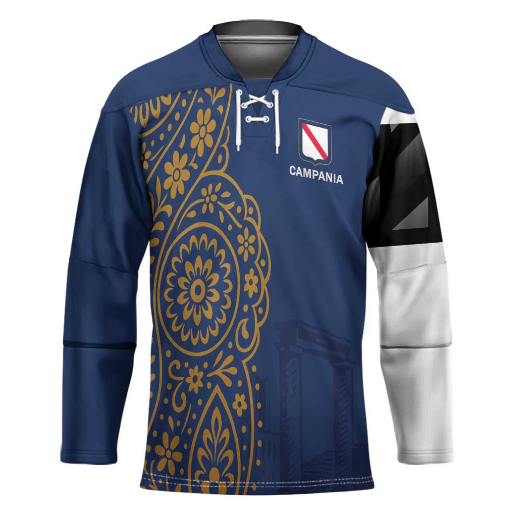 Italy Campania Hockey Jersey Vietri Sul Mare Tile With Pompeii Ruins - Wonder Print Shop