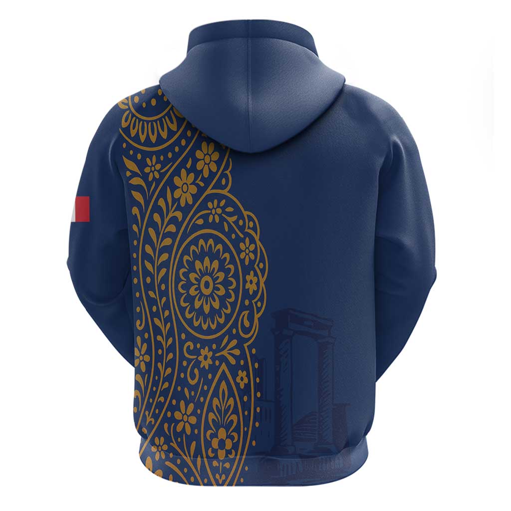 Italy Campania Hoodie Vietri Sul Mare Tile With Pompeii Ruins - Wonder Print Shop