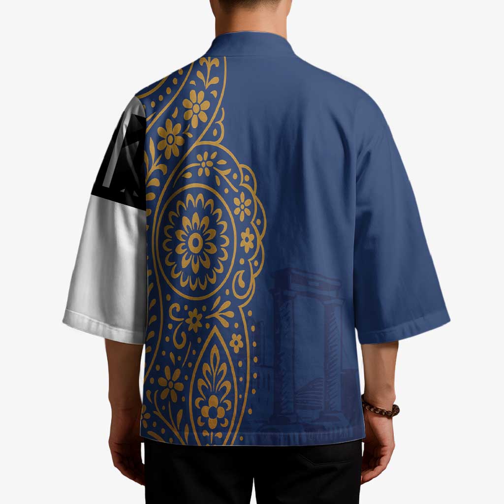 Italy Campania Kimono Vietri Sul Mare Tile With Pompeii Ruins - Wonder Print Shop