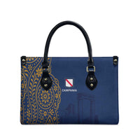 Italy Campania Leather Bag Vietri Sul Mare Tile With Pompeii Ruins - Wonder Print Shop