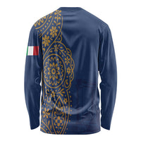 Italy Campania Long Sleeve Shirt Vietri Sul Mare Tile With Pompeii Ruins - Wonder Print Shop