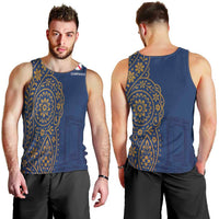 Italy Campania Men Tank Top Vietri Sul Mare Tile With Pompeii Ruins - Wonder Print Shop