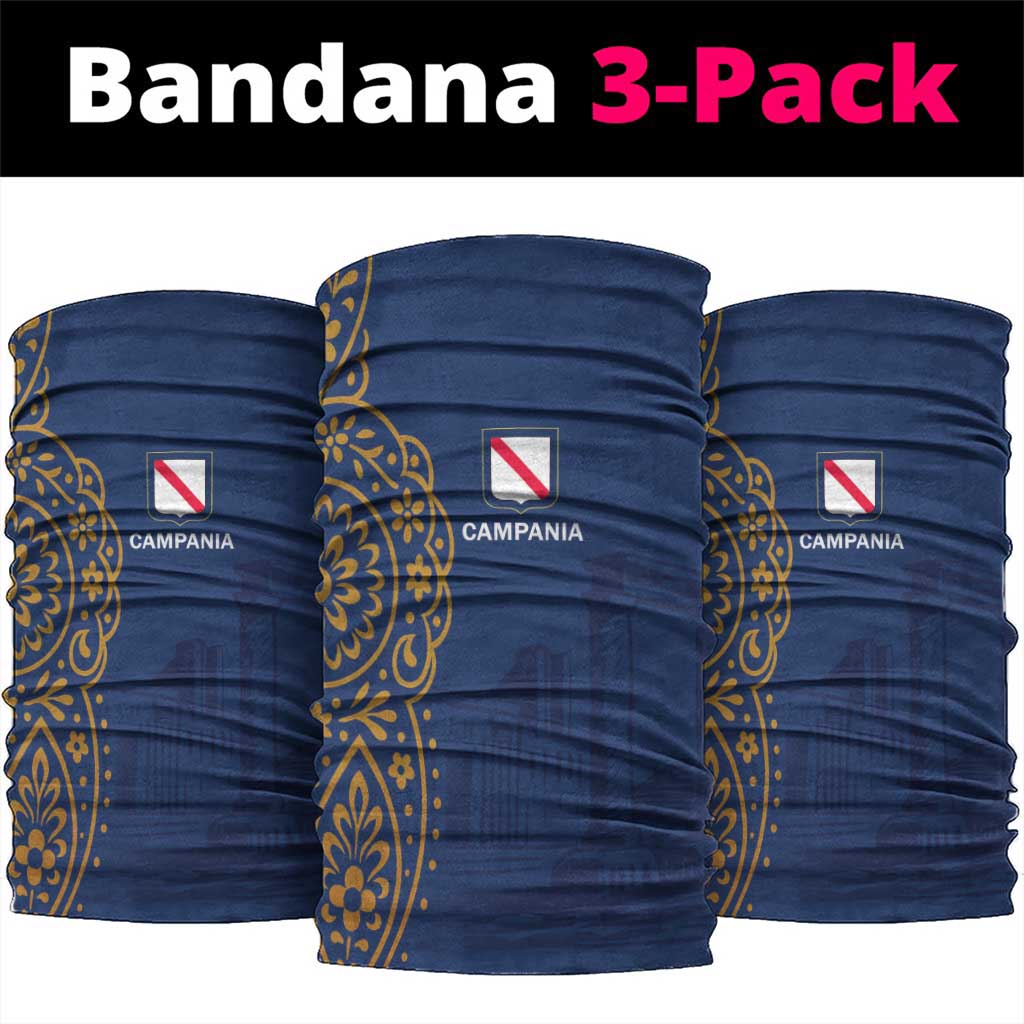 Italy Campania Neck Gaiter Vietri Sul Mare Tile With Pompeii Ruins - Wonder Print Shop