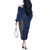 Italy Campania Off The Shoulder Long Sleeve Dress Vietri Sul Mare Tile With Pompeii Ruins - Wonder Print Shop
