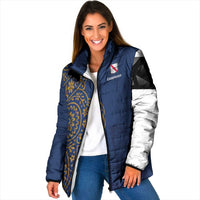 Italy Campania Padded Jacket Vietri Sul Mare Tile With Pompeii Ruins - Wonder Print Shop