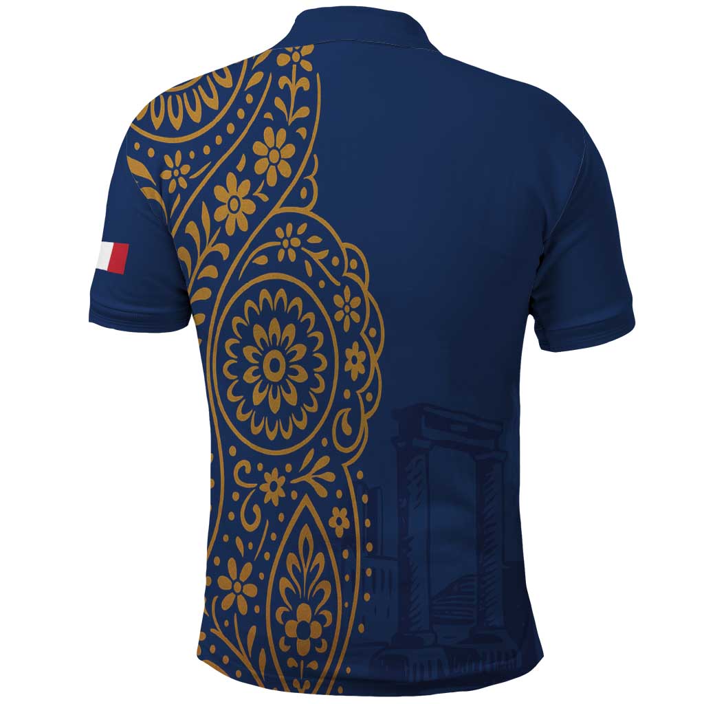 Italy Campania Polo Shirt Vietri Sul Mare Tile With Pompeii Ruins - Wonder Print Shop