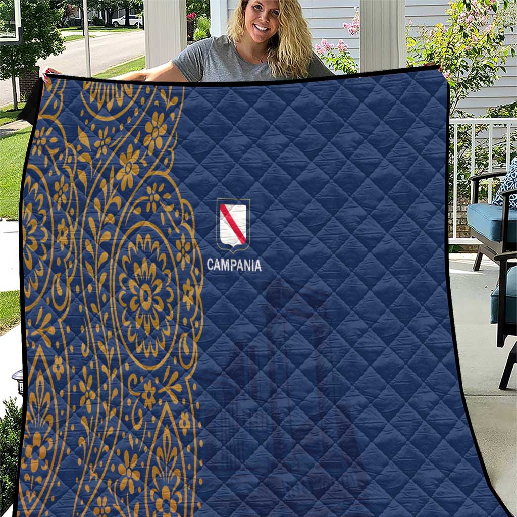 Italy Campania Quilt Vietri Sul Mare Tile With Pompeii Ruins - Wonder Print Shop