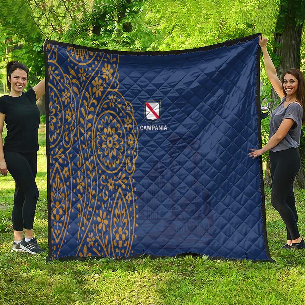 Italy Campania Quilt Vietri Sul Mare Tile With Pompeii Ruins - Wonder Print Shop