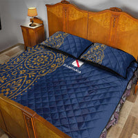 Italy Campania Quilt Bed Set Vietri Sul Mare Tile With Pompeii Ruins - Wonder Print Shop