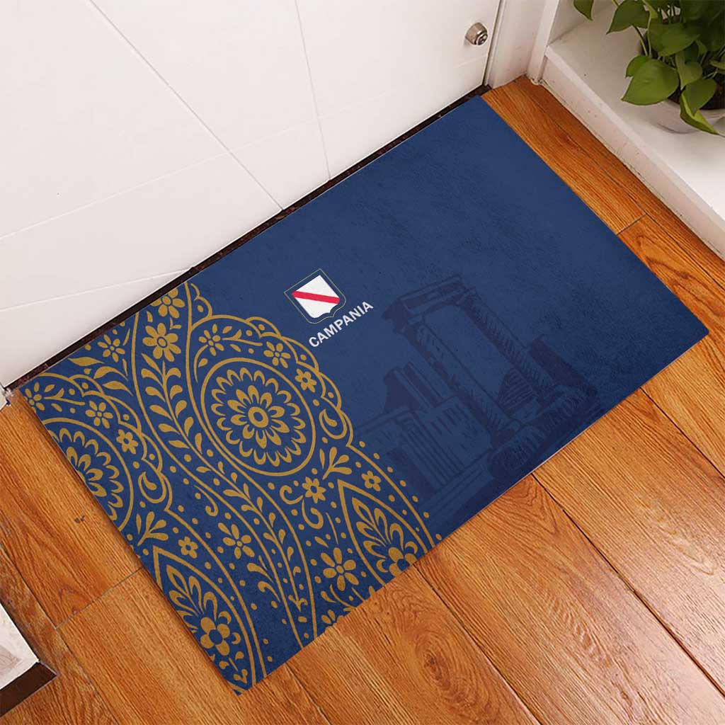 Italy Campania Rubber Doormat Vietri Sul Mare Tile With Pompeii Ruins - Wonder Print Shop