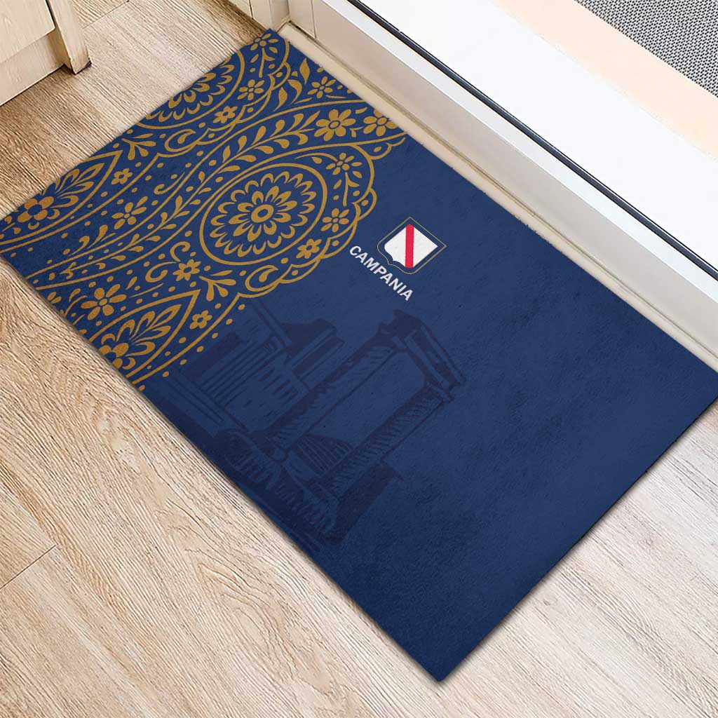 Italy Campania Rubber Doormat Vietri Sul Mare Tile With Pompeii Ruins - Wonder Print Shop