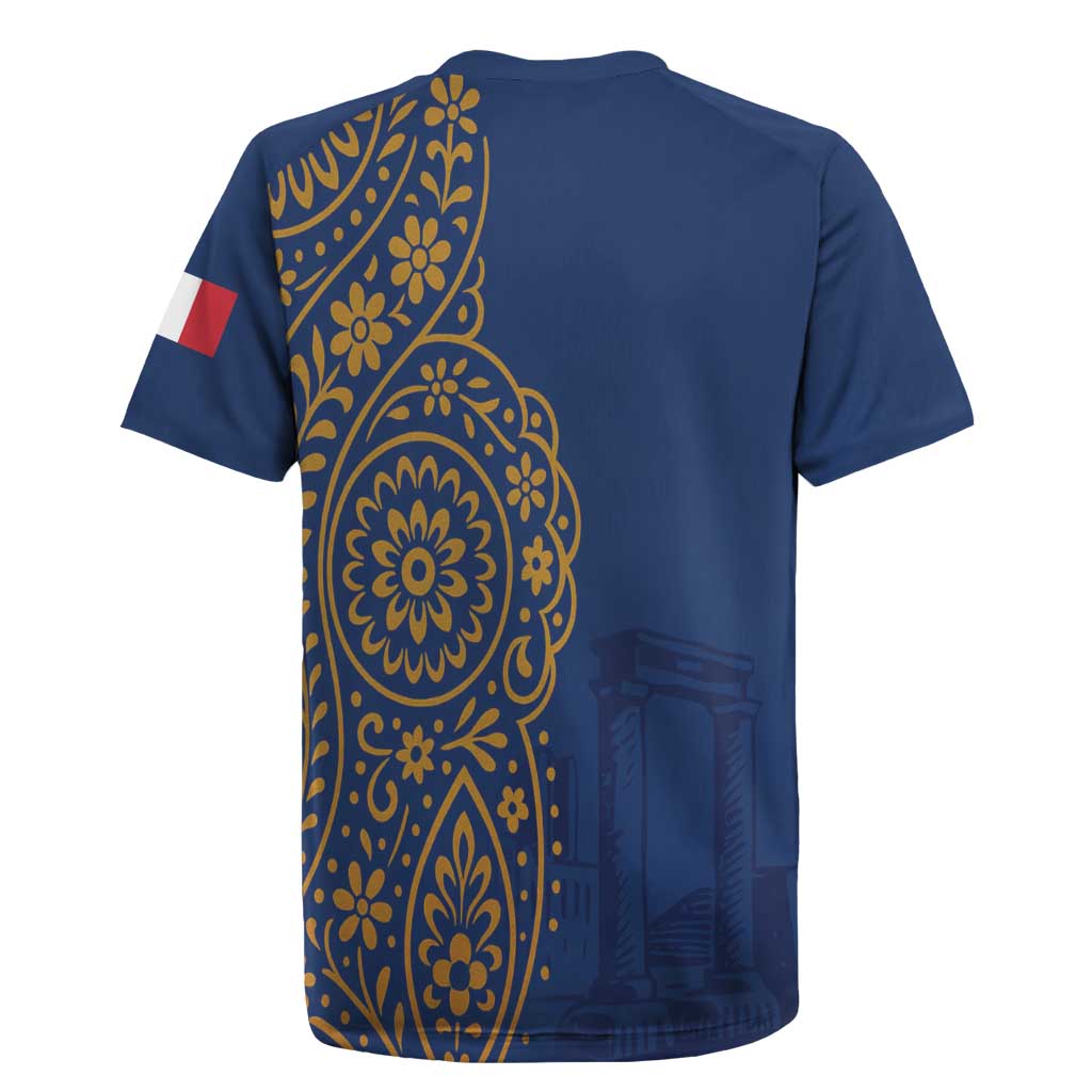 Italy Campania Rugby Jersey Vietri Sul Mare Tile With Pompeii Ruins - Wonder Print Shop