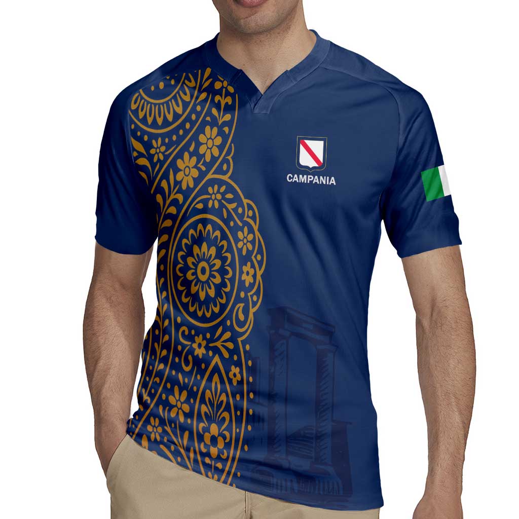 Italy Campania Rugby Jersey Vietri Sul Mare Tile With Pompeii Ruins - Wonder Print Shop