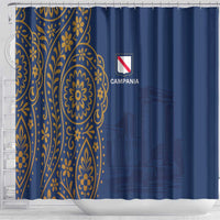 Italy Campania Shower Curtain Vietri Sul Mare Tile With Pompeii Ruins - Wonder Print Shop