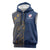 Italy Campania Sleeveless Zip Hoodie Vietri Sul Mare Tile With Pompeii Ruins - Wonder Print Shop