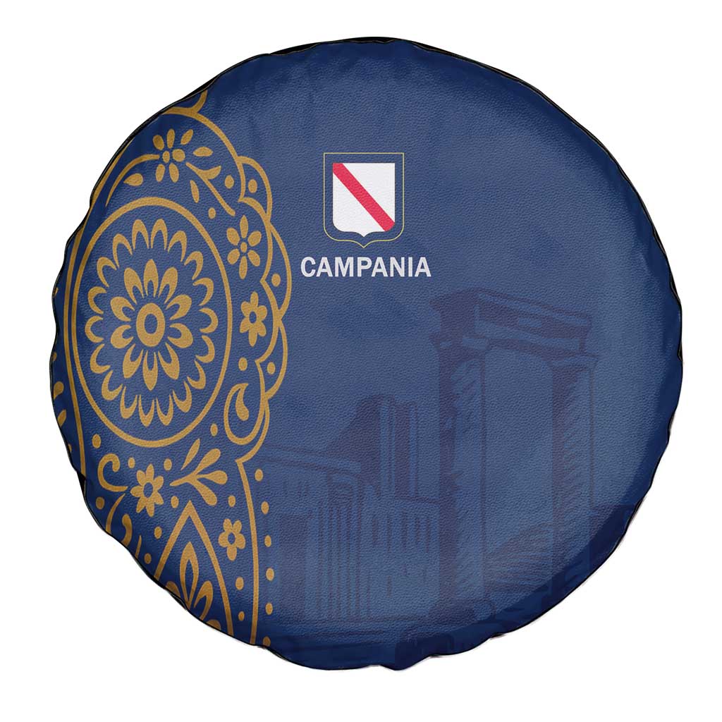 Italy Campania Spare Tire Cover Vietri Sul Mare Tile With Pompeii Ruins - Wonder Print Shop