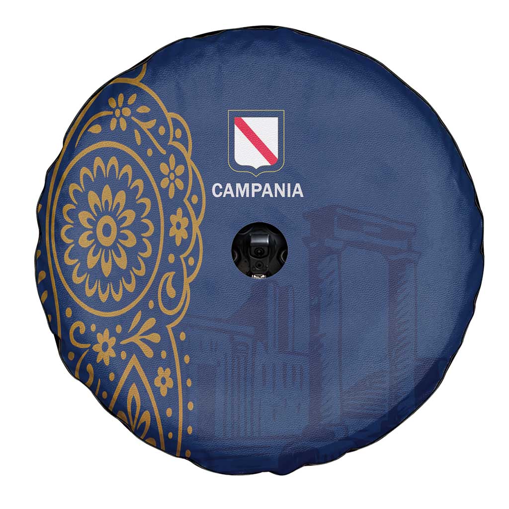 Italy Campania Spare Tire Cover Vietri Sul Mare Tile With Pompeii Ruins - Wonder Print Shop