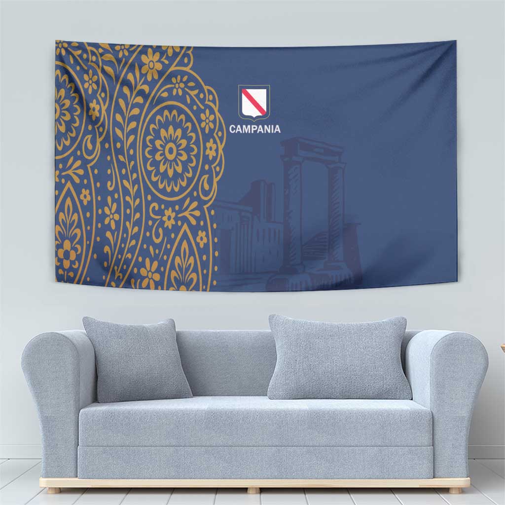 Italy Campania Tapestry Vietri Sul Mare Tile With Pompeii Ruins - Wonder Print Shop