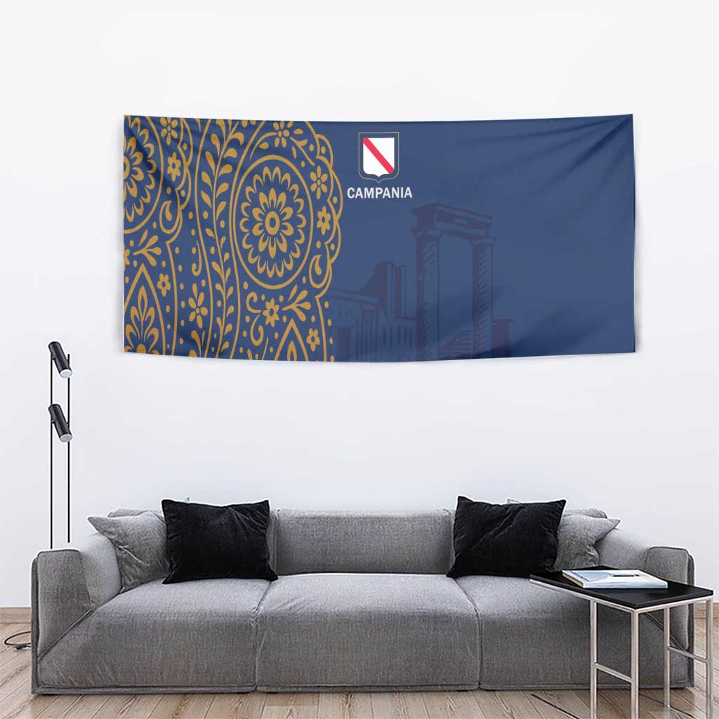 Italy Campania Tapestry Vietri Sul Mare Tile With Pompeii Ruins - Wonder Print Shop