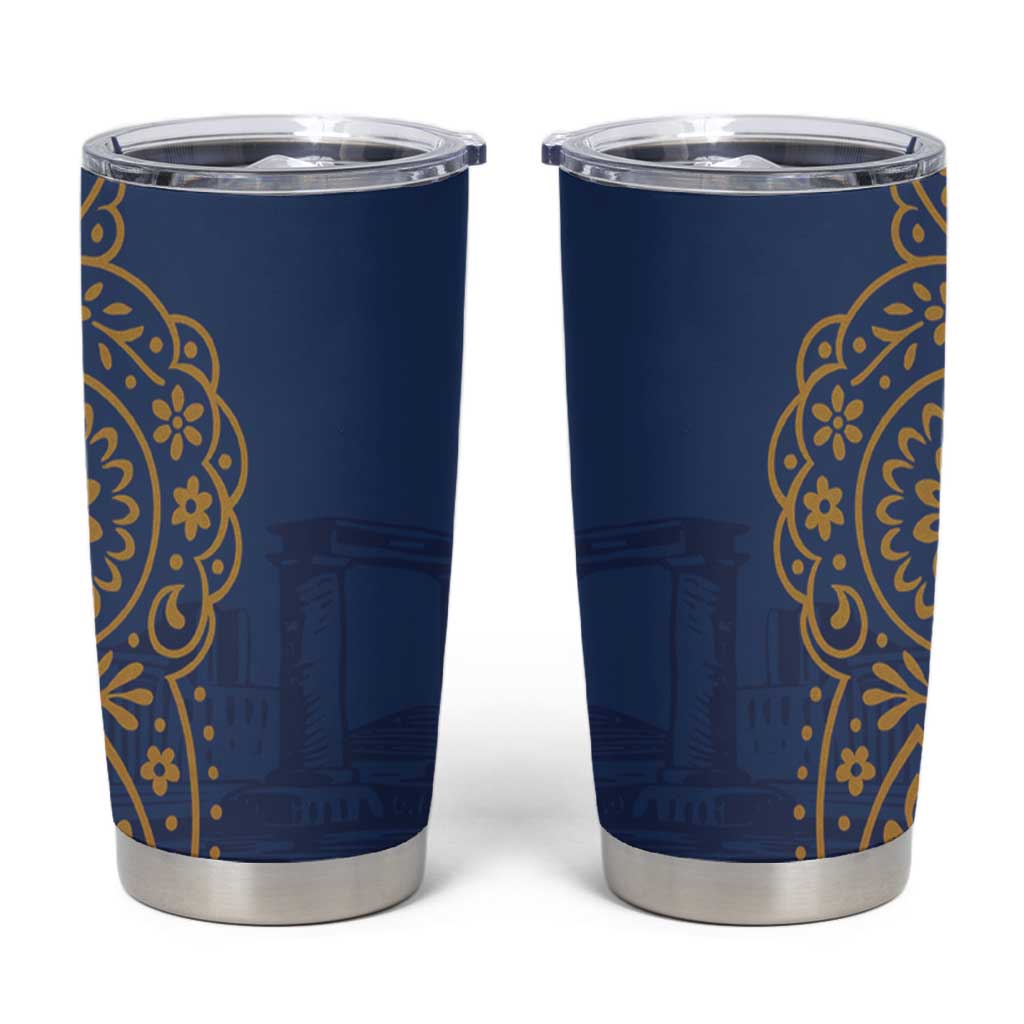 Italy Campania Tumbler Cup Vietri Sul Mare Tile With Pompeii Ruins - Wonder Print Shop