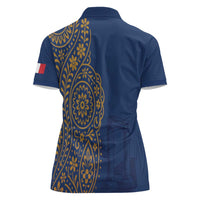 Italy Campania Women Polo Shirt Vietri Sul Mare Tile With Pompeii Ruins - Wonder Print Shop