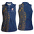 Italy Campania Women Sleeveless Polo Shirt Vietri Sul Mare Tile With Pompeii Ruins - Wonder Print Shop