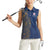 Italy Campania Women Sleeveless Polo Shirt Vietri Sul Mare Tile With Pompeii Ruins - Wonder Print Shop