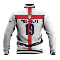 Custom England Football 60 Year Legacy Baseball Jacket 1966 Legends Then 2026 Legends Now