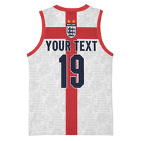 Custom England Football 60 Year Legacy Basketball Jersey 1966 Legends Then 2026 Legends Now