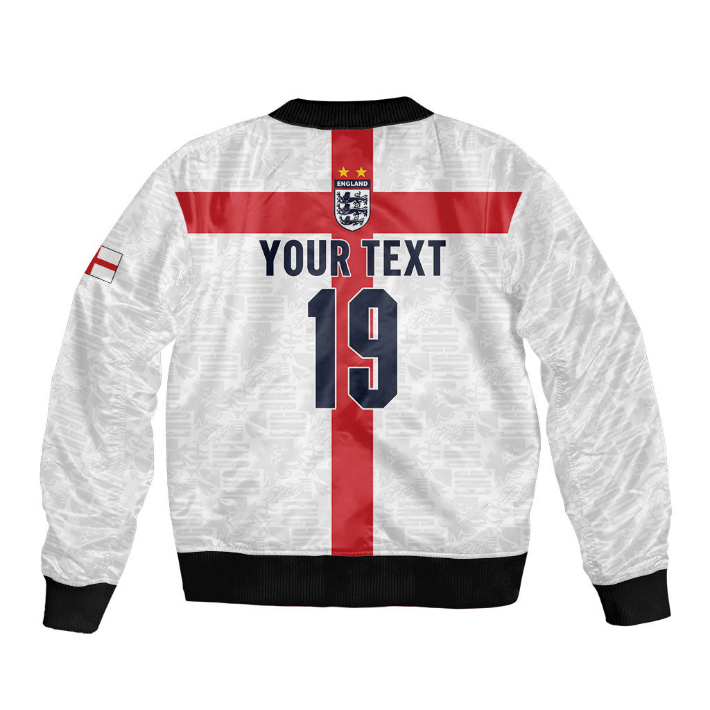 Custom England Football 60 Year Legacy Bomber Jacket 1966 Legends Then 2026 Legends Now