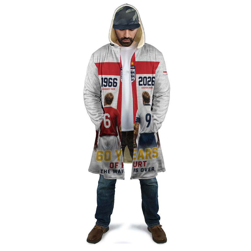 Custom England Football 60 Year Legacy Cloak 1966 Legends Then 2026 Legends Now