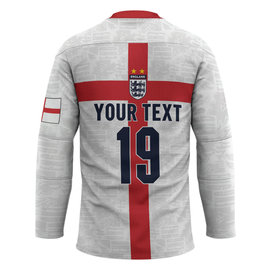 Custom England Football 60 Year Legacy Hockey Jersey 1966 Legends Then 2026 Legends Now