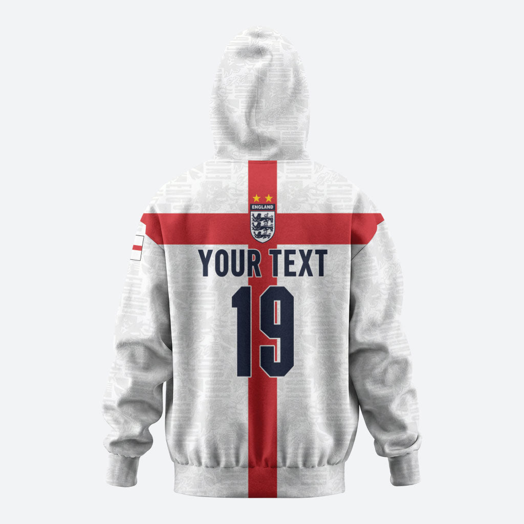 Custom England Football 60 Year Legacy Hoodie 1966 Legends Then 2026 Legends Now