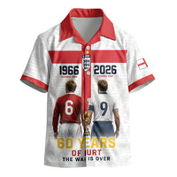 Custom England Football 60 Year Legacy Kid Hawaiian Shirt 1966 Legends Then 2026 Legends Now