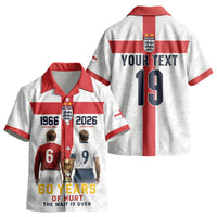 Custom England Football 60 Year Legacy Kid Hawaiian Shirt 1966 Legends Then 2026 Legends Now